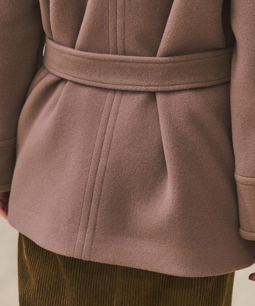 PUBLIC TOKYO（パブリックトウキョウ）の「【S120ウール】MANTECO ショートコート（その他アウター・レディース・ブラック/ベージュ/ブラウン/オレンジ・FREE）」の13枚目の写真