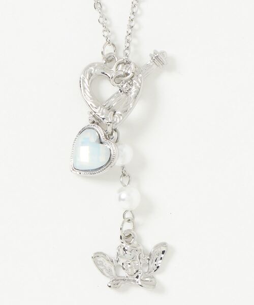 Ein（アイン）の「Ein/ガーリーチェーンネックレス（ネックレス・レディース・ホワイト/パープル/シルバー/ブルー・FREE）」の11枚目の写真