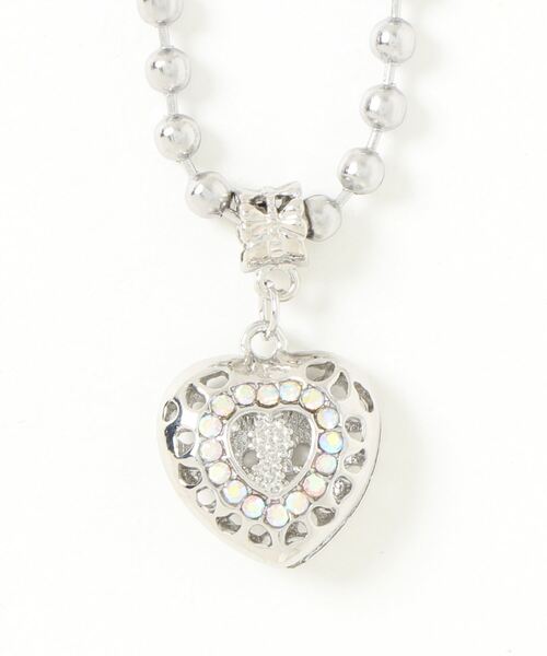 Ein（アイン）の「Ein/ガーリーチェーンネックレス（ネックレス・レディース・ホワイト/パープル/シルバー/ブルー・FREE）」の8枚目の写真