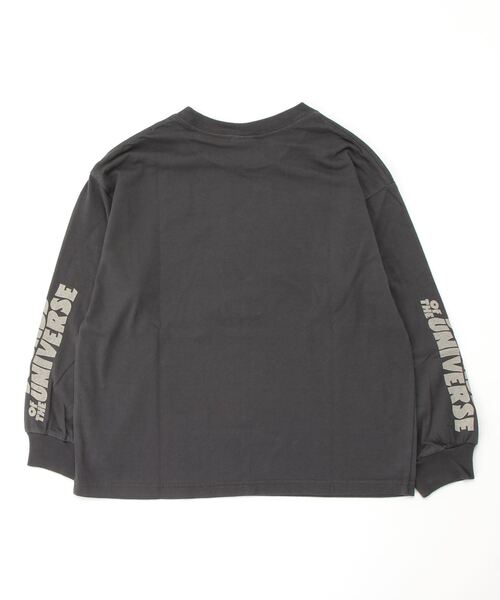GROOVY COLORS（グルービーカラーズ）の「GROOVY COLORS/グルービーカラーズ テンジク METAL BAT WING L/S TEE 袖ロゴ ロンT オーバーサイズ（Tシャツ/カットソー・キッズ・ホワイト/ブラック・130/140）」の10枚目の写真