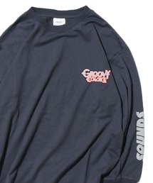 GROOVY COLORS | GROOVY COLORS/グルービーカラーズ テンジク METAL BAT WING L/S TEE 袖ロゴ ロンT オーバーサイズ(Tシャツ/カットソー)