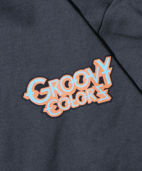 GROOVY COLORS（グルービーカラーズ）の「GROOVY COLORS/グルービーカラーズ テンジク METAL BAT WING L/S TEE 袖ロゴ ロンT オーバーサイズ（Tシャツ/カットソー・キッズ・ホワイト/ブラック・130/140）」の11枚目の写真