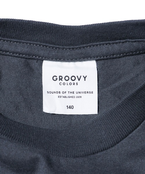 GROOVY COLORS（グルービーカラーズ）の「GROOVY COLORS/グルービーカラーズ テンジク METAL BAT WING L/S TEE 袖ロゴ ロンT オーバーサイズ（Tシャツ/カットソー・キッズ・ホワイト/ブラック・130/140）」の14枚目の写真