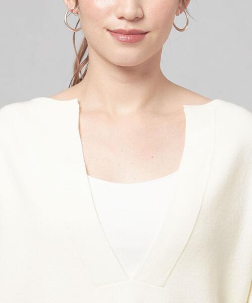 closet story(クローゼットストーリー)の「【WEB限定】<closet story>キーネック ユルプルオーバー ニット -ウォッシャブル-(ニット/セーター・レディース・ホワイト/ネイビー/マスタード・FREE)」の11枚目の写真