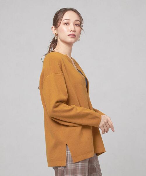 closet story(クローゼットストーリー)の「【WEB限定】<closet story>キーネック ユルプルオーバー ニット -ウォッシャブル-(ニット/セーター・レディース・ホワイト/ネイビー/マスタード・FREE)」の19枚目の写真