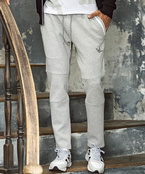 1PIU1UGUALE3 RELAX (ウノピゥウノウグァーレトレ リラックス)の「1PIU1UGUALE3 RELAX(ウノピゥウノウグァーレトレ)デジタルロゴポンチパンツ(その他パンツ・メンズ・ブラック/ネイビー/トップグレー/オフホワイト・S/M/L/XL/XXL)」の4枚目の写真