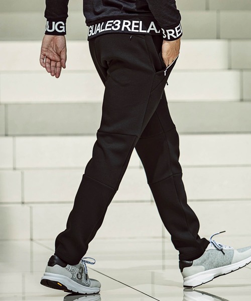 1PIU1UGUALE3 RELAX (ウノピゥウノウグァーレトレ リラックス)の「1PIU1UGUALE3 RELAX(ウノピゥウノウグァーレトレ)デジタルロゴポンチパンツ(その他パンツ・メンズ・ブラック/ネイビー/トップグレー/オフホワイト・S/M/L/XL/XXL)」の14枚目の写真