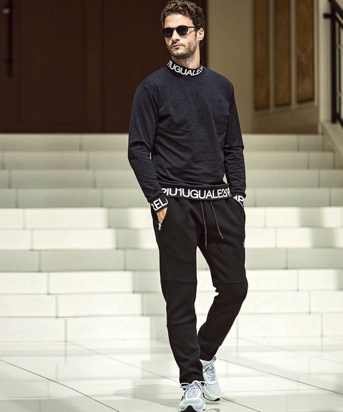 1PIU1UGUALE3 RELAX (ウノピゥウノウグァーレトレ リラックス)の「1PIU1UGUALE3 RELAX(ウノピゥウノウグァーレトレ)デジタルロゴポンチパンツ(その他パンツ・メンズ・ブラック/ネイビー/トップグレー/オフホワイト・S/M/L/XL/XXL)」の11枚目の写真