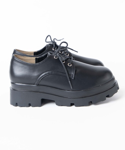 WEGO(ウィゴー)の「WEGO/レースアップボリュームシューズ(ブーツ・レディース・ブラック・MEDIUM/LARGE/SMALL/X-LARGE)」の2枚目の写真