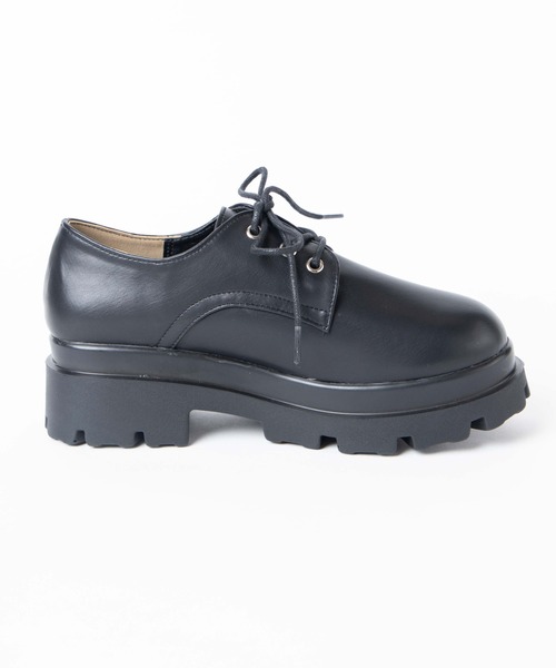 WEGO(ウィゴー)の「WEGO/レースアップボリュームシューズ(ブーツ・レディース・ブラック・MEDIUM/LARGE/SMALL/X-LARGE)」の4枚目の写真