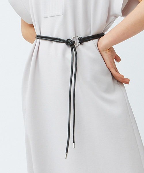 LAUTREAMONT（ロートレアモン）の「メタルロープベルト（ベルト・レディース・ブラック/オフホワイト・FREE）」の2枚目の写真