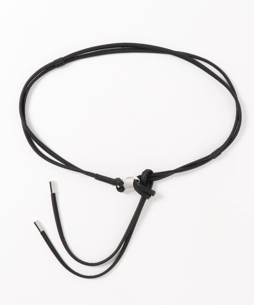 LAUTREAMONT（ロートレアモン）の「メタルロープベルト（ベルト・レディース・ブラック/オフホワイト・FREE）」の6枚目の写真