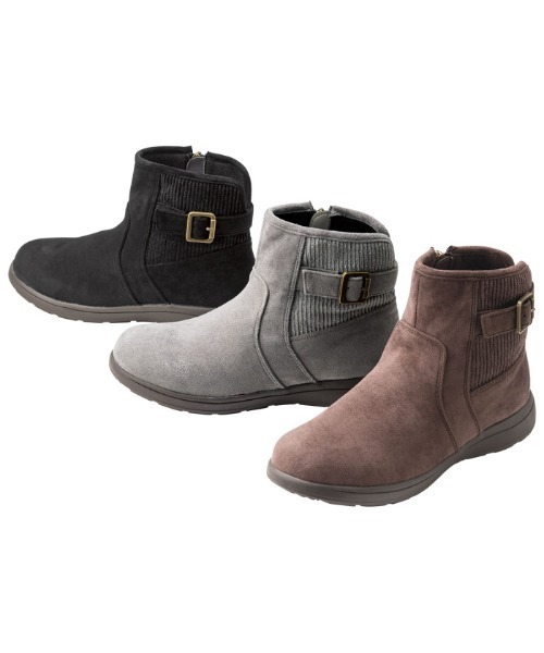 earth music&ecology(アースミュージックアンドエコロジー)の「【earth music&ecology】ニット切替スニーカーブーツ(ブーツ・レディース・ブラック/グレー/ブラウン・X-LARGE/LARGE/SMALL/MEDIUM)」の5枚目の写真