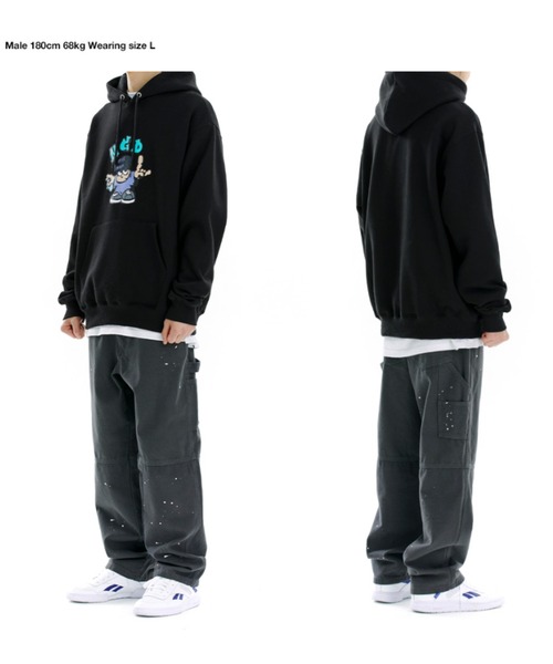 MAHAGRID（マハグリッド）の「A'GEM/9 × .kom『mahagrid/マハグリッド』MGD TAG MAN HOODIE/タグマン プルオーバーパーカー（パーカー・メンズ・ライトグレー/ブラック/グリーン・M/L）」の9枚目の写真