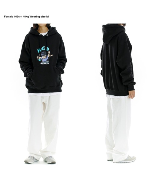 MAHAGRID（マハグリッド）の「A'GEM/9 × .kom『mahagrid/マハグリッド』MGD TAG MAN HOODIE/タグマン プルオーバーパーカー（パーカー・メンズ・ライトグレー/ブラック/グリーン・M/L）」の14枚目の写真