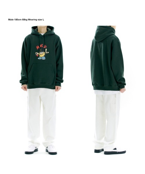 MAHAGRID（マハグリッド）の「A'GEM/9 × .kom『mahagrid/マハグリッド』MGD TAG MAN HOODIE/タグマン プルオーバーパーカー（パーカー・メンズ・ライトグレー/ブラック/グリーン・M/L）」の8枚目の写真