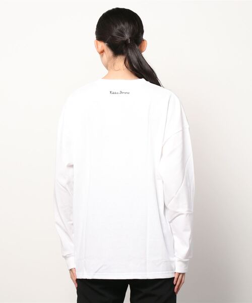 RIKKA FEMME(リッカファム)の「【ムラサキスポーツ別注】RIKKA FEMME/リッカファム ビッグシルエット ロゴロンT Q21FW15(Tシャツ/カットソー・レディース・ホワイト/ブラック・FREE)」の5枚目の写真