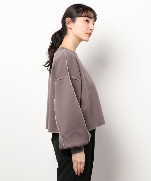 archives(アルシーヴ)の「ダンボールアウトメロープルオーバー(スウェット・レディース・チャコールグレー/グリーン/アイボリー/シルバーグレー/ブラック/ベージュ・MEDIUM)」の17枚目の写真