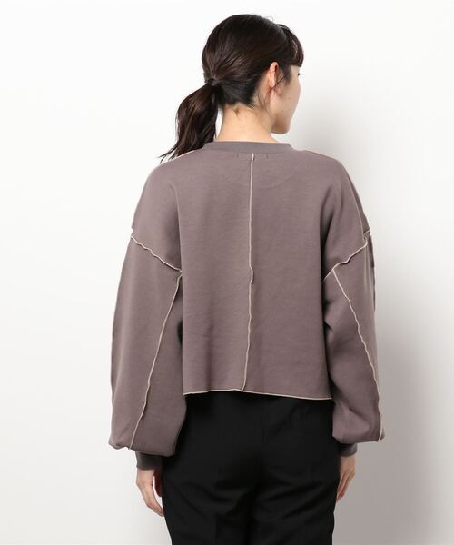 archives(アルシーヴ)の「ダンボールアウトメロープルオーバー(スウェット・レディース・チャコールグレー/グリーン/アイボリー/シルバーグレー/ブラック/ベージュ・MEDIUM)」の13枚目の写真