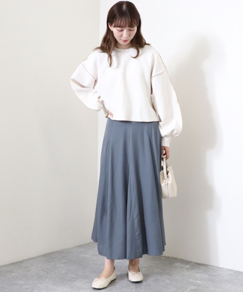 archives(アルシーヴ)の「ダンボールアウトメロープルオーバー(スウェット・レディース・チャコールグレー/グリーン/アイボリー/シルバーグレー/ブラック/ベージュ・MEDIUM)」の22枚目の写真