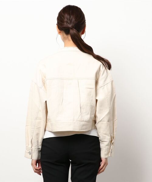 ems excite（エムズエキサイト）の「ノーカラーGジャン（ノーカラージャケット・レディース・ブラック/ブルー/アイボリー・FREE）」の17枚目の写真