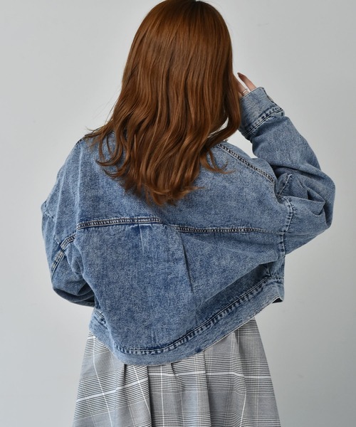 ems excite（エムズエキサイト）の「ノーカラーGジャン（ノーカラージャケット・レディース・ブラック/ブルー/アイボリー・FREE）」の15枚目の写真