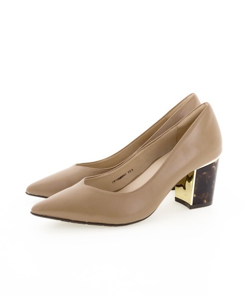 RANDA（ランダ）の「ストレスフリー/デザインヒールポインテッドトゥパンプス（パンプス・レディース・ブラック/アイボリー/ダークベージュ・23/22.5/23.5/24/24.5/25/25.5/22）」の20枚目の写真