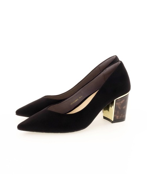 RANDA（ランダ）の「ストレスフリー/デザインヒールポインテッドトゥパンプス（パンプス・レディース・ブラック/アイボリー/ダークベージュ・23/22.5/23.5/24/24.5/25/25.5/22）」の21枚目の写真