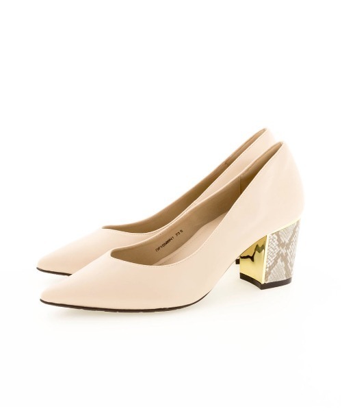 RANDA（ランダ）の「ストレスフリー/デザインヒールポインテッドトゥパンプス（パンプス・レディース・ブラック/アイボリー/ダークベージュ・23/22.5/23.5/24/24.5/25/25.5/22）」の22枚目の写真