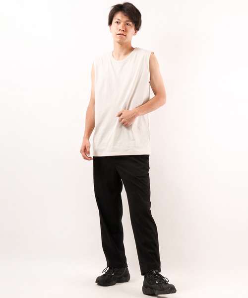 UNIVERSAL OVERALL(ユニバーサルオーバーオール)の「UNIVERSALOVERALL 2PパックワイドヘビーウェイトノースリーブTEE(Tシャツ/カットソー・メンズ・ホワイト/グレー/ブラック・S/XL/M/L)」の21枚目の写真