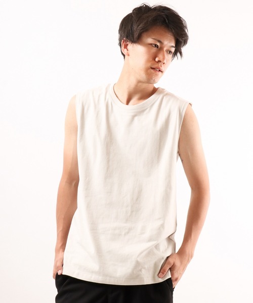 UNIVERSAL OVERALL(ユニバーサルオーバーオール)の「UNIVERSALOVERALL 2PパックワイドヘビーウェイトノースリーブTEE(Tシャツ/カットソー・メンズ・ホワイト/グレー/ブラック・S/XL/M/L)」の22枚目の写真