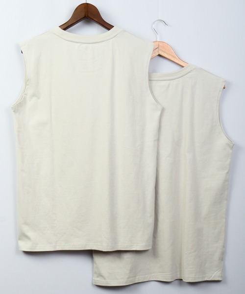 UNIVERSAL OVERALL(ユニバーサルオーバーオール)の「UNIVERSALOVERALL 2PパックワイドヘビーウェイトノースリーブTEE(Tシャツ/カットソー・メンズ・ホワイト/グレー/ブラック・S/XL/M/L)」の18枚目の写真