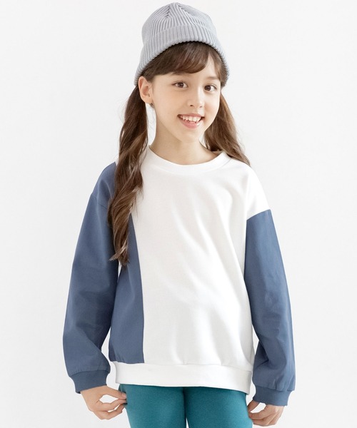 Bee des Bee（ビーデスビー）の「バイカラートップス（Tシャツ/カットソー・キッズ・グレー系/ブラック系/ホワイト×ブルー・120cm/130cm/150cm/110cm/140cm/100cm）」の10枚目の写真