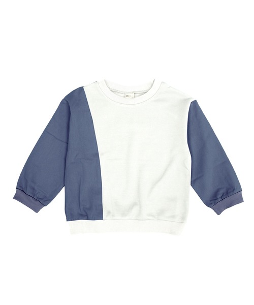 Bee des Bee（ビーデスビー）の「バイカラートップス（Tシャツ/カットソー・キッズ・グレー系/ブラック系/ホワイト×ブルー・120cm/130cm/150cm/110cm/140cm/100cm）」の12枚目の写真