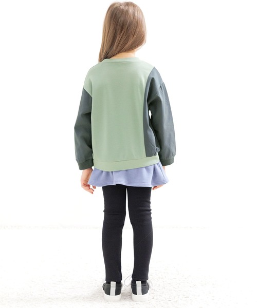 Bee des Bee（ビーデスビー）の「バイカラートップス（Tシャツ/カットソー・キッズ・グレー系/ブラック系/ホワイト×ブルー・120cm/130cm/150cm/110cm/140cm/100cm）」の14枚目の写真