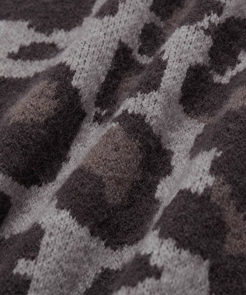 vis-`a-vis（ビサビ）の「【WEB限定】ゆったりシルエット。レオパードジャガードVネックプルオーバー（ニット/セーター・レディース・ベージュ/グレー・FREE）」の15枚目の写真