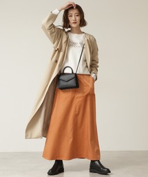 NATURAL BEAUTY BASIC | フロントボタンコーデュロイスカート(スカート)