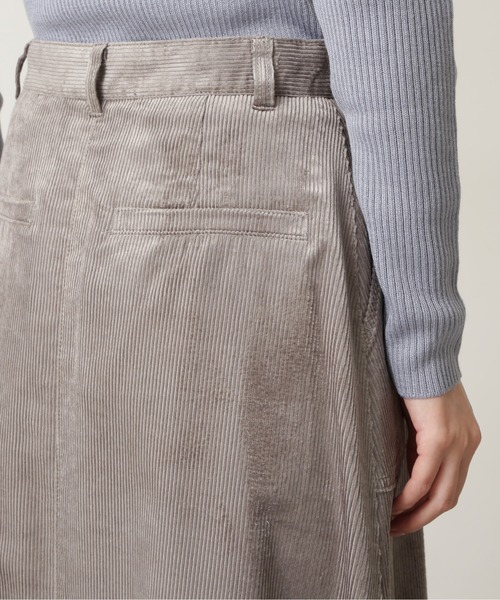 NATURAL BEAUTY BASIC（ナチュラルビューティーベーシック）の「フロントボタンコーデュロイスカート（スカート・レディース・グレー/オレンジ・SMALL/X-SMALL/MEDIUM）」の13枚目の写真