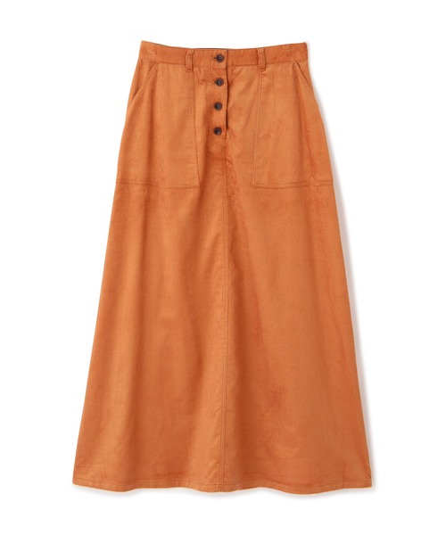 NATURAL BEAUTY BASIC（ナチュラルビューティーベーシック）の「フロントボタンコーデュロイスカート（スカート・レディース・グレー/オレンジ・SMALL/X-SMALL/MEDIUM）」の21枚目の写真