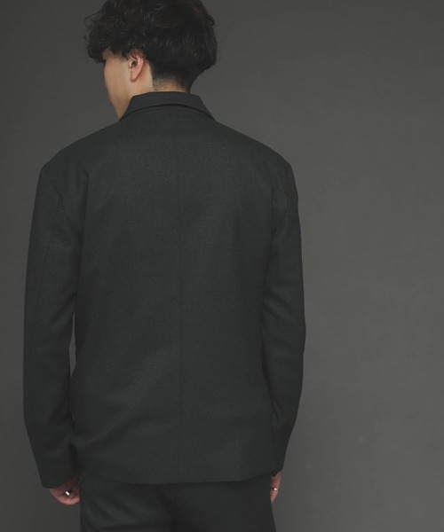 SENSE OF PLACE by URBAN RESEARCH（センスオブプレイスバイアーバンリサーチ）の「『セットアップ対応』CARREMANダブルテーラードジャケット（テーラードジャケット・メンズ・チャコールグレー/カーキ/ブラック・LARGE/MEDIUM）」の12枚目の写真