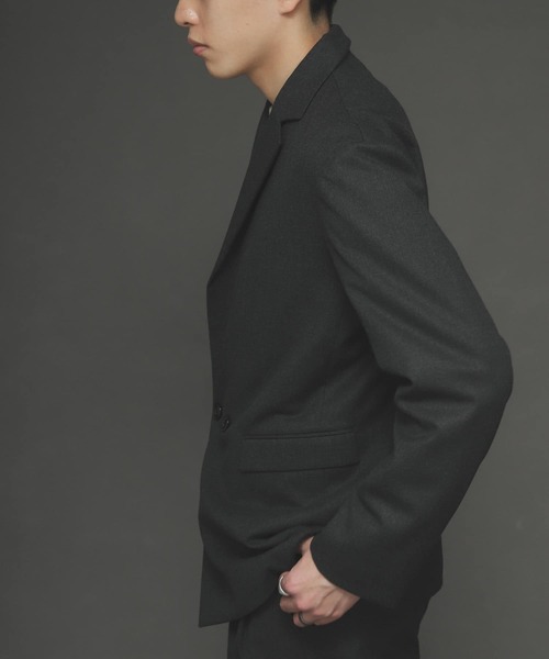 SENSE OF PLACE by URBAN RESEARCH（センスオブプレイスバイアーバンリサーチ）の「『セットアップ対応』CARREMANダブルテーラードジャケット（テーラードジャケット・メンズ・チャコールグレー/カーキ/ブラック・LARGE/MEDIUM）」の11枚目の写真