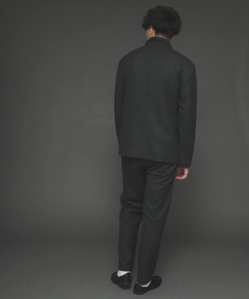 SENSE OF PLACE by URBAN RESEARCH（センスオブプレイスバイアーバンリサーチ）の「『セットアップ対応』CARREMANダブルテーラードジャケット（テーラードジャケット・メンズ・チャコールグレー/カーキ/ブラック・LARGE/MEDIUM）」の4枚目の写真