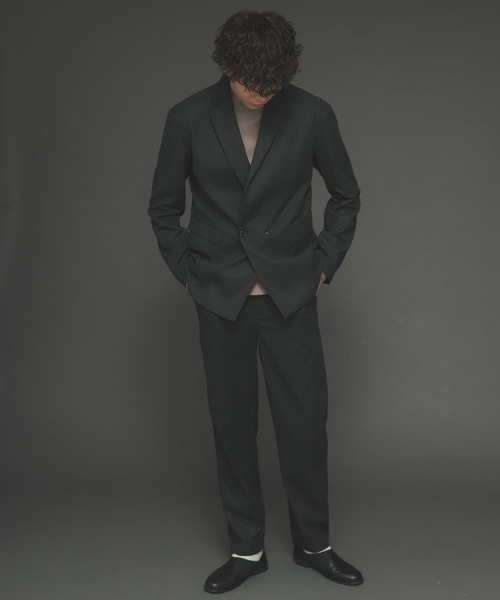 SENSE OF PLACE by URBAN RESEARCH（センスオブプレイスバイアーバンリサーチ）の「『セットアップ対応』CARREMANダブルテーラードジャケット（テーラードジャケット・メンズ・チャコールグレー/カーキ/ブラック・LARGE/MEDIUM）」の7枚目の写真