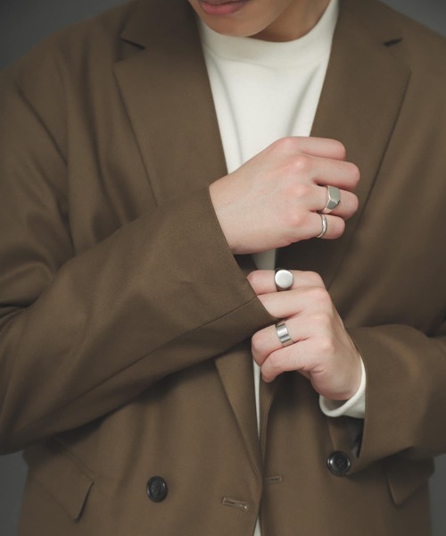 SENSE OF PLACE by URBAN RESEARCH（センスオブプレイスバイアーバンリサーチ）の「『セットアップ対応』CARREMANダブルテーラードジャケット（テーラードジャケット・メンズ・チャコールグレー/カーキ/ブラック・LARGE/MEDIUM）」の18枚目の写真