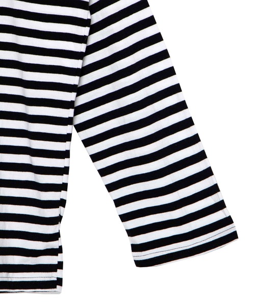 Figments(フィグメンツ)の「ボーダーロンT(Tシャツ/カットソー・レディース・ホワイト/ブルー・FREE)」の9枚目の写真