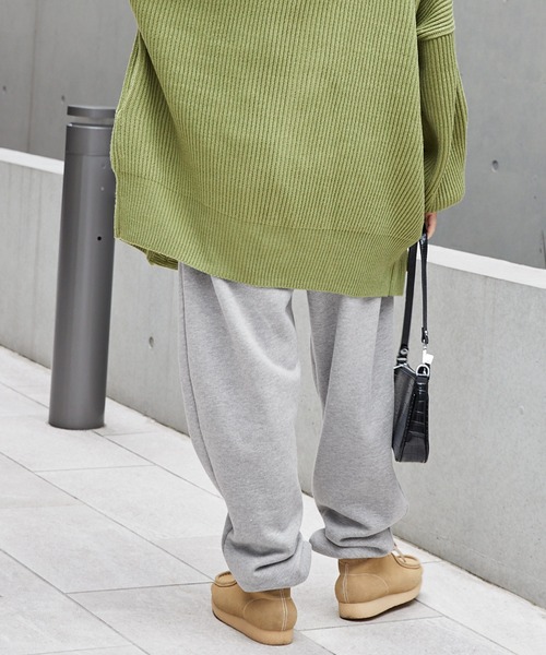 Mark Gonzales(マーク・ゴンザレス)の「Mark Gonzales/マークゴンザレス MONO-MART別注 アーチロゴ刺繍 裏起毛 バルーンスウェットパンツ(スウェットパンツ・メンズ・グリーン/杢グレー/ダークネイビー/ブルー/ブラック/ダークベージュ・M/L)」の12枚目の写真