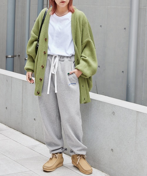 Mark Gonzales(マーク・ゴンザレス)の「Mark Gonzales/マークゴンザレス MONO-MART別注 アーチロゴ刺繍 裏起毛 バルーンスウェットパンツ(スウェットパンツ・メンズ・グリーン/杢グレー/ダークネイビー/ブルー/ブラック/ダークベージュ・M/L)」の13枚目の写真
