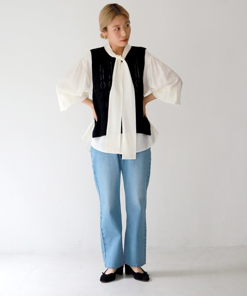 SLOBE IENA（スローブイエナ）の「《追加》SLOBE IENA スクエアバレエシューズ◆（バレエシューズ・レディース・ブラウン/ブラック・23cm/22.5cm/24cm/23.5cm/24.5cm）」の5枚目の写真