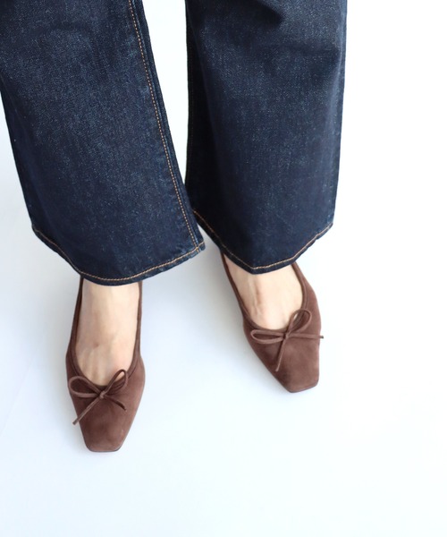 SLOBE IENA（スローブイエナ）の「《追加》SLOBE IENA スクエアバレエシューズ◆（バレエシューズ・レディース・ブラウン/ブラック・23cm/22.5cm/24cm/23.5cm/24.5cm）」の6枚目の写真