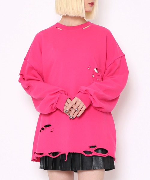 PUNYUS（プニュズ）の「合皮プリーツミニスカート（スカート・レディース・オフホワイト/ブラック/ダークオレンジ・3/1/4/2）」の10枚目の写真